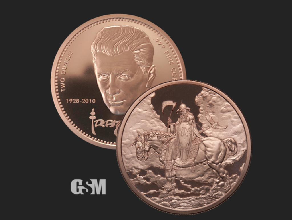 Frazetta Death Dealer I Copper Round .999 Fine 2oz