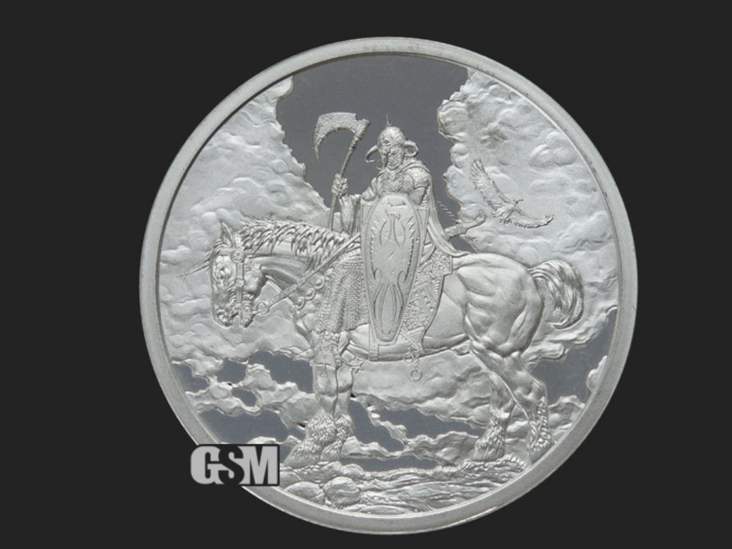 Frazetta Death Dealer I Silver Round .999 Fine 2oz