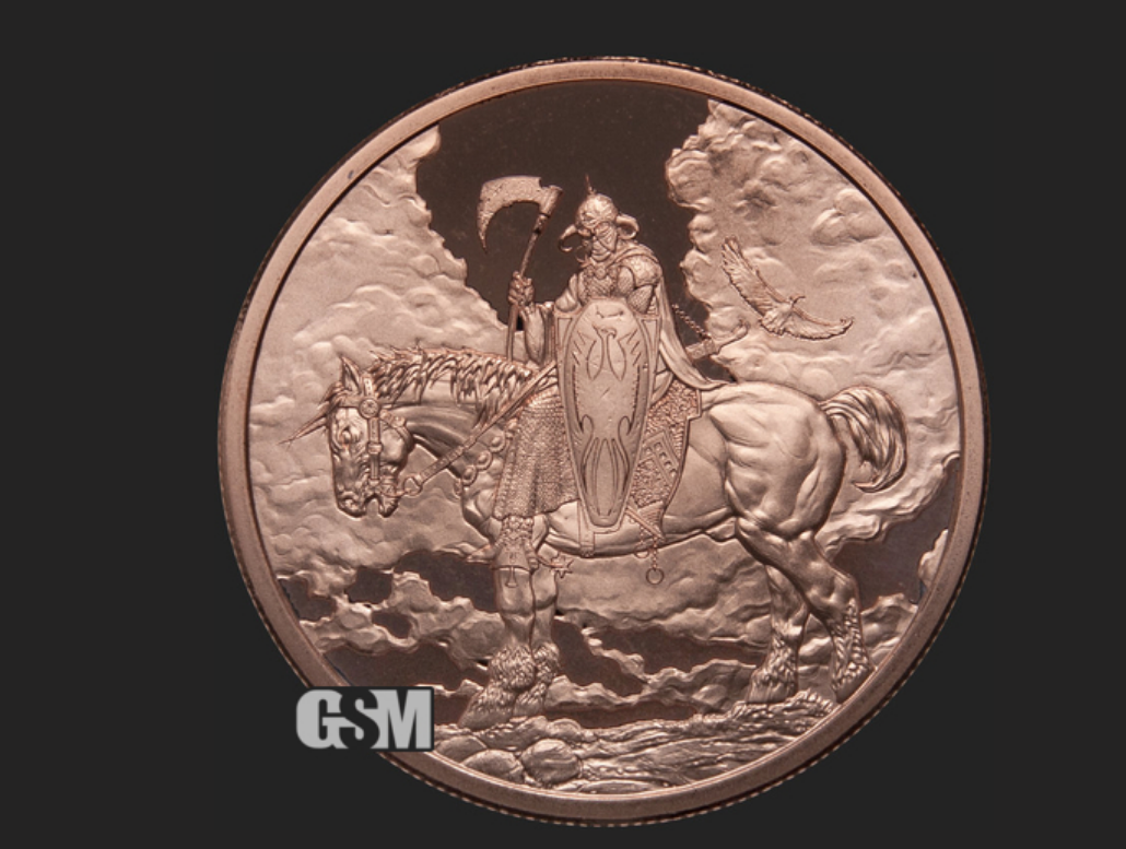 Frazetta Death Dealer I Copper Round .999 Fine 2oz