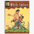 Cover of White Indian Soft Cover, illustrated by Frank Frazetta, featuring a Native American warrior and a child walking through a lush landscape. The iconic Frazetta style is evident in the vibrant colors and dynamic characters.