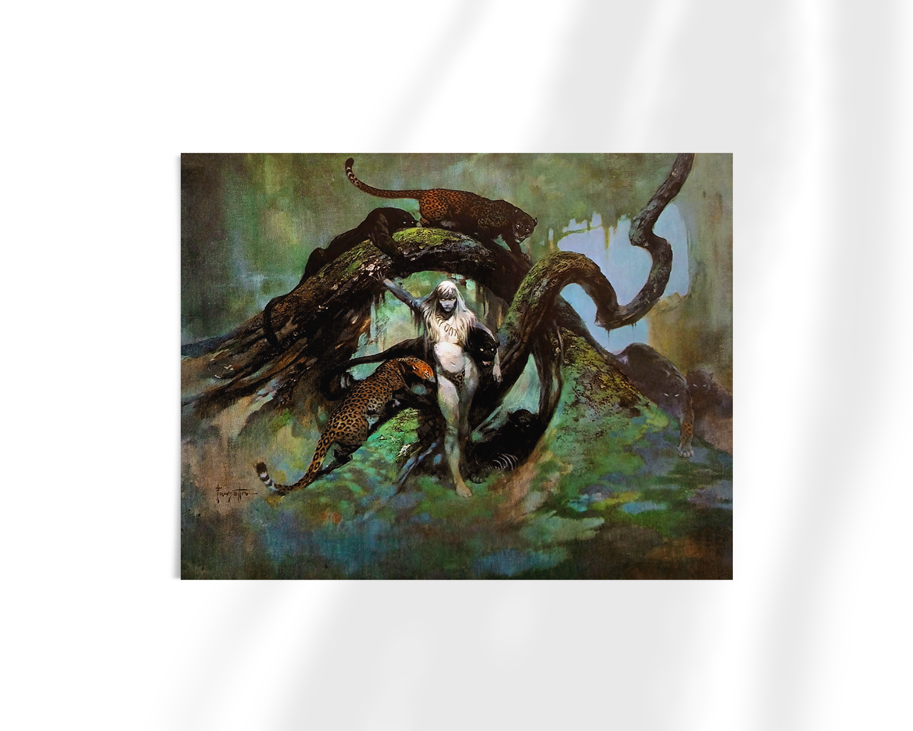Unframed fine art print of Frank Frazetta’s original &