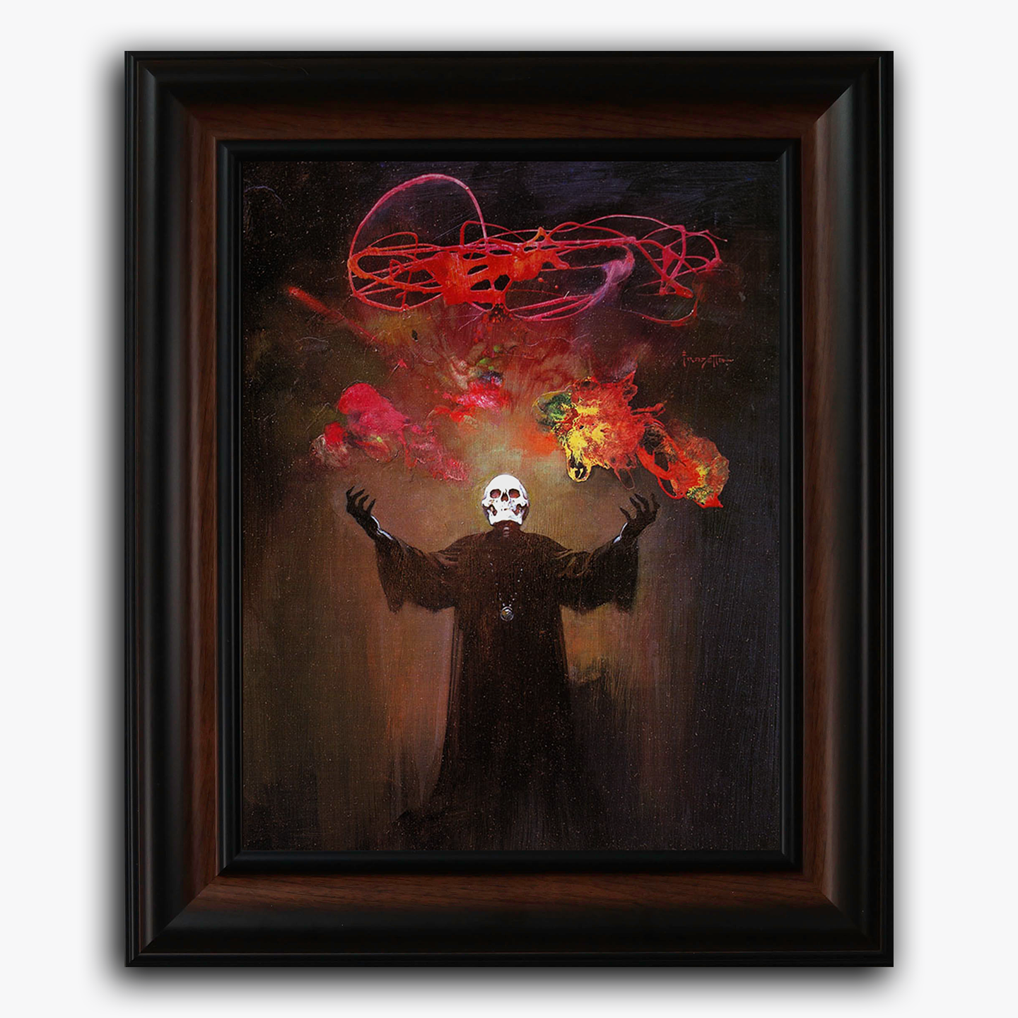 Framed art print of Frank Frazetta&