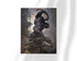 Unframed print of “Eighth Wonder” by Frank Frazetta, depicting a fierce fight between a towering gorilla and a coiled snake on rocky terrain.