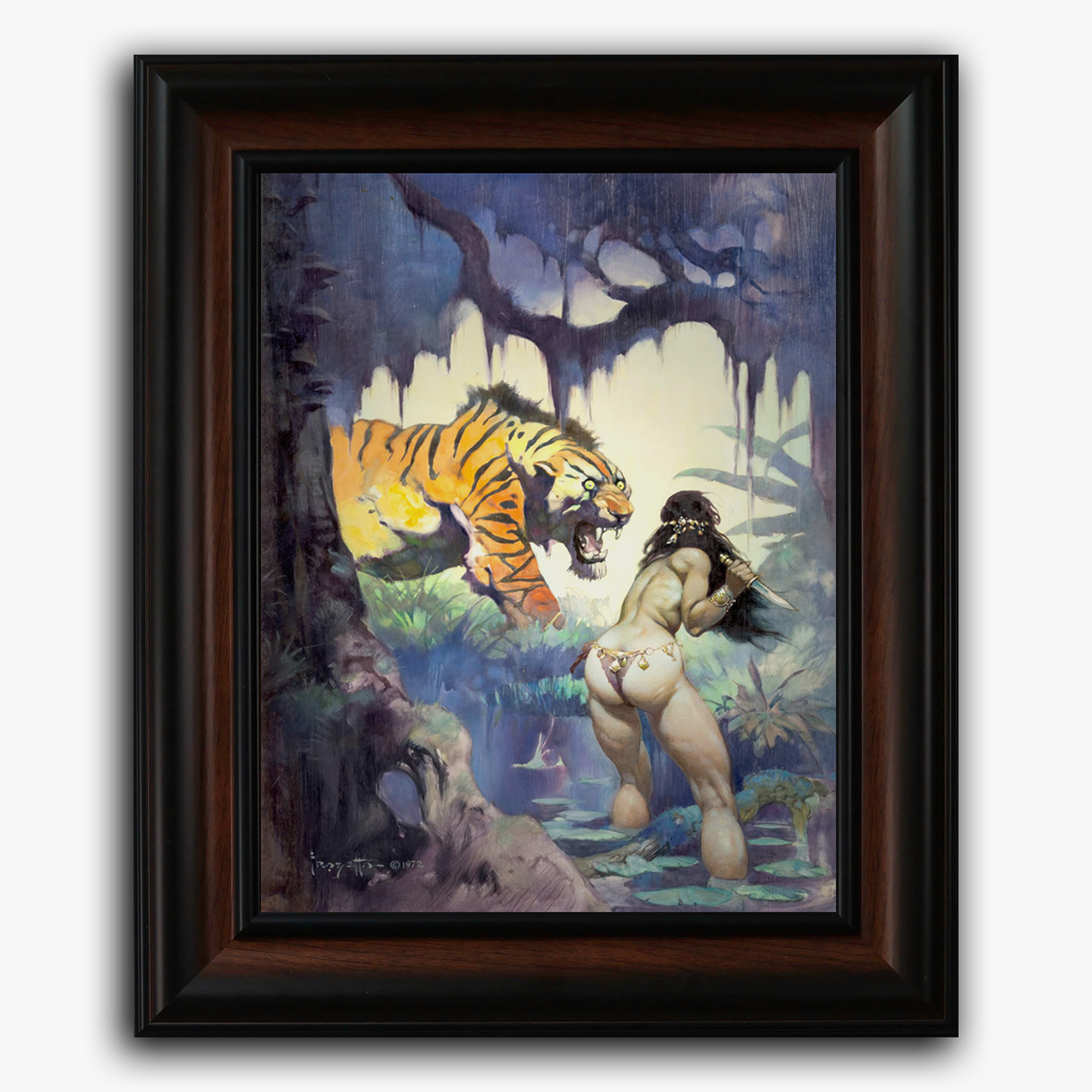Framed fine art print of Frank Frazetta&