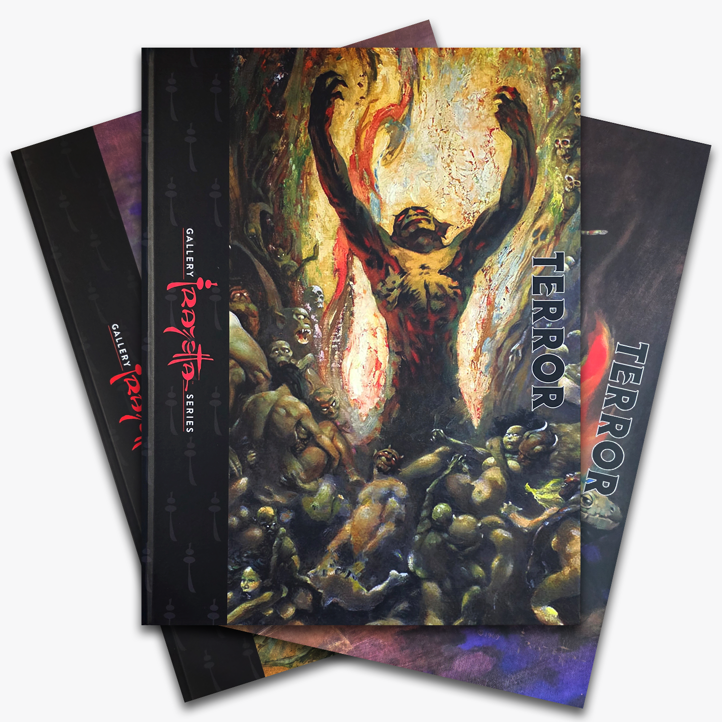 All three editions of Frazetta Art Museum&