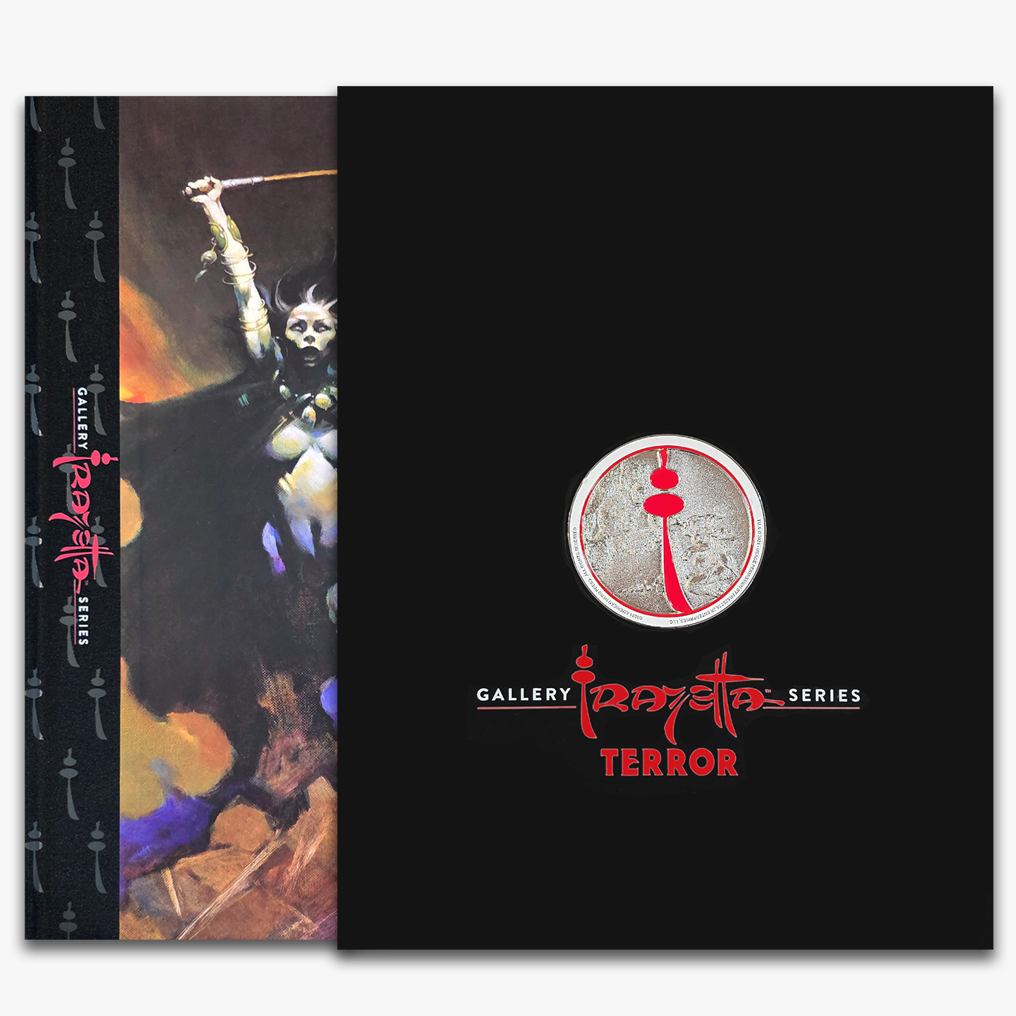 Photo of the hardcover book of Frazetta Art Museum&