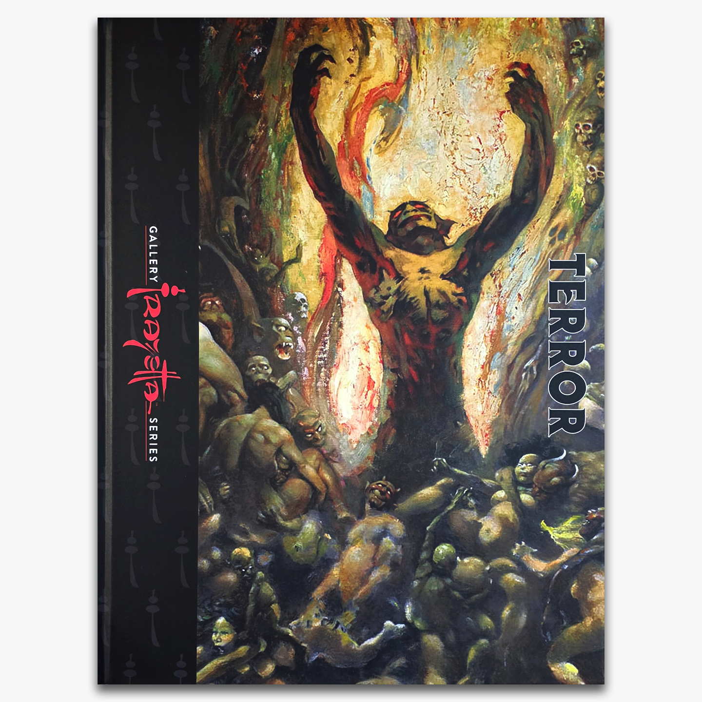 Photo of the hardcover book of Frazetta Art Museum&