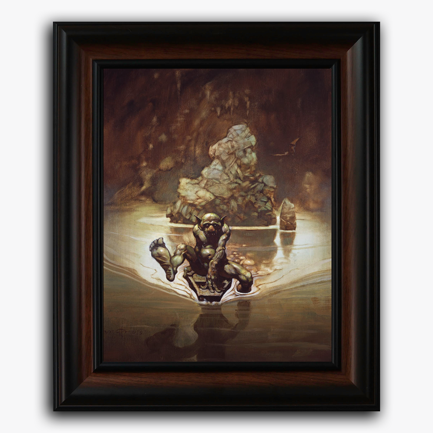 Framed fine art print of Frazetta&