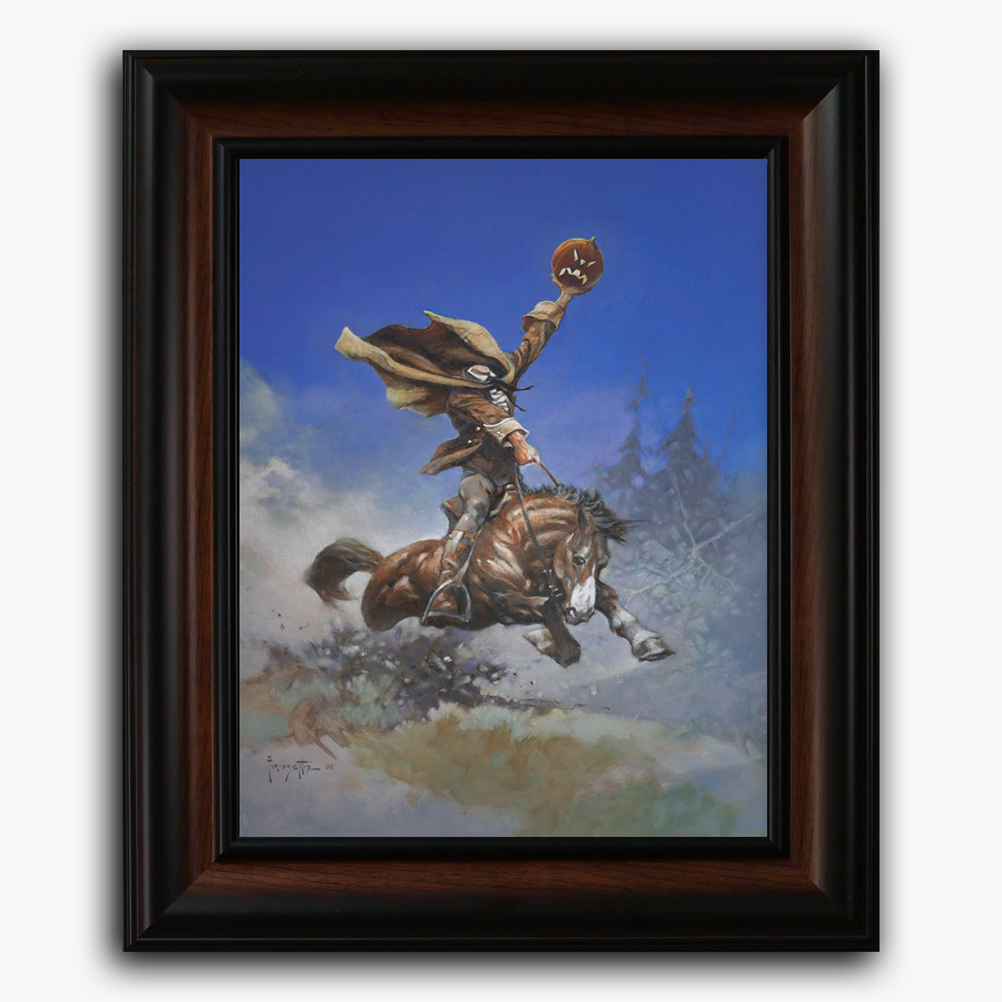 Framed fine art print of Frazetta&