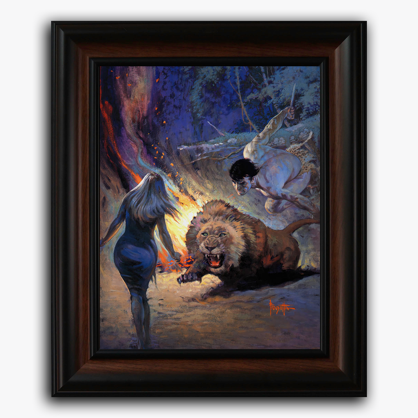 Framed fine art print of Frank Frazetta&