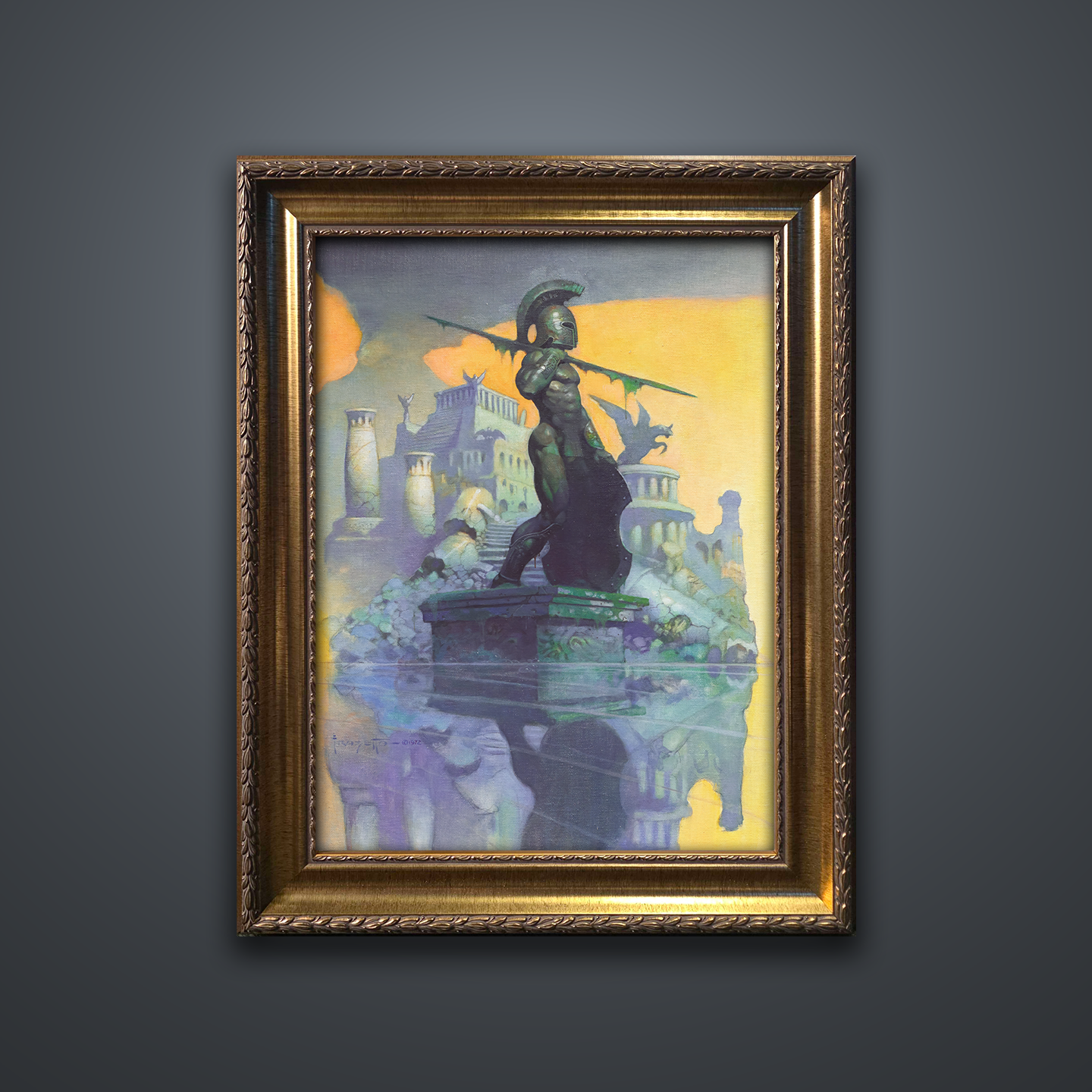 Frank Frazetta’s “Atlantis” artwork from the Frazetta Art Museum&