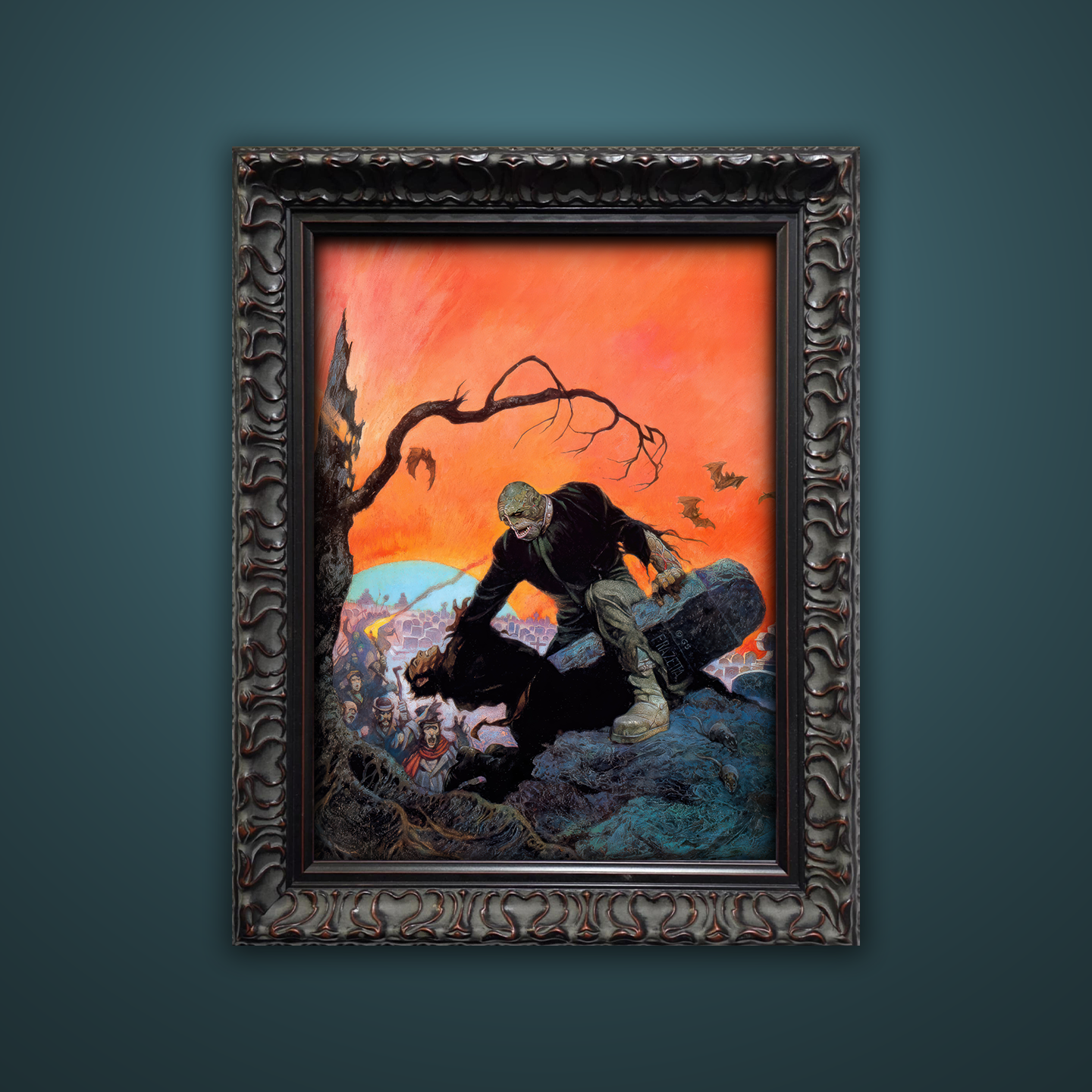 Frank Frazetta’s “Beyond the Grave” artwork from the Frazetta Art Museum&