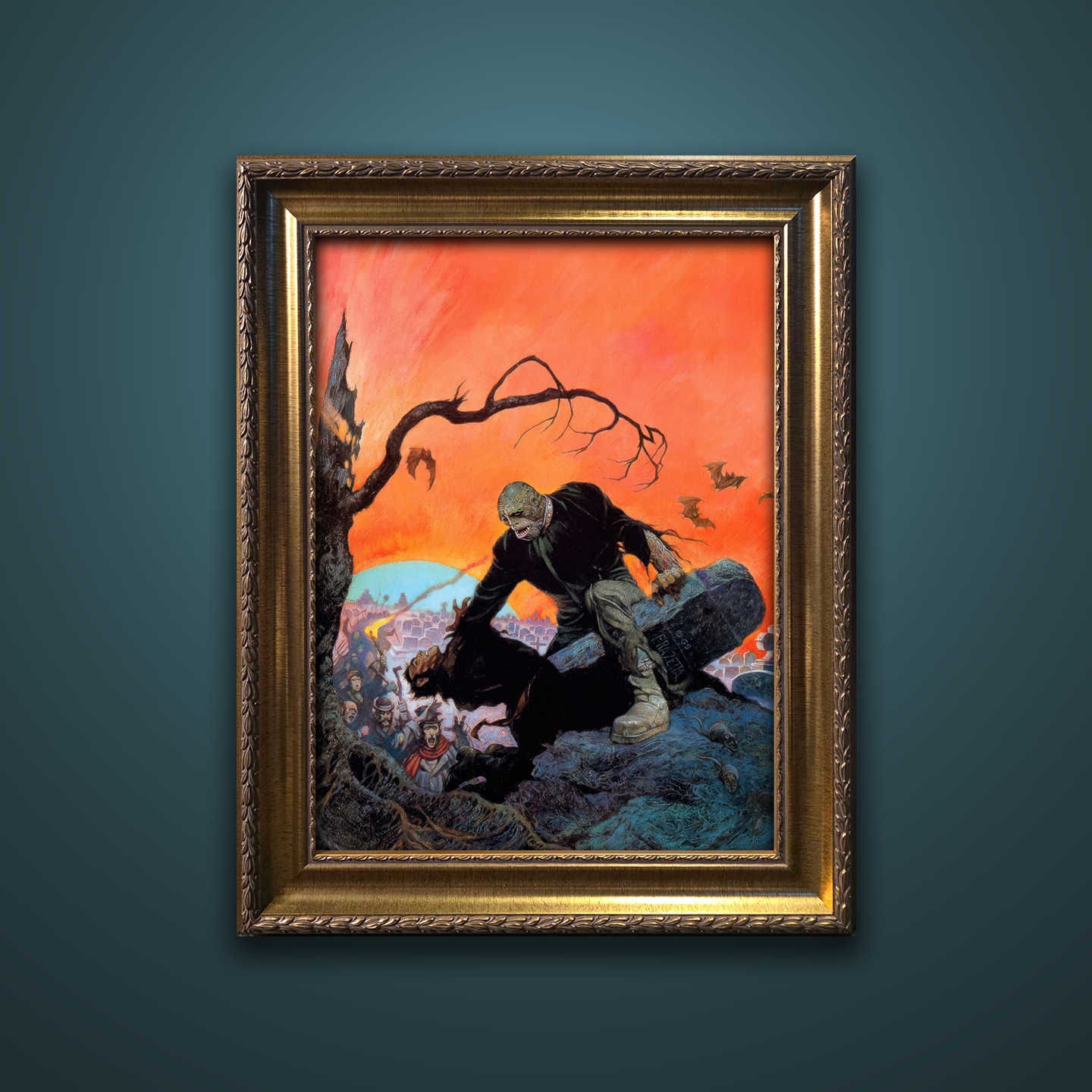 Frank Frazetta’s “Beyond the Grave” artwork from the Frazetta Art Museum&