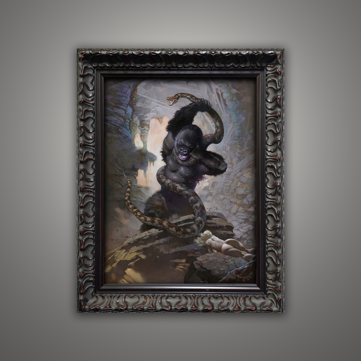 Frank Frazetta’s “Eighth Wonder” artwork from the Frazetta Art Museum&