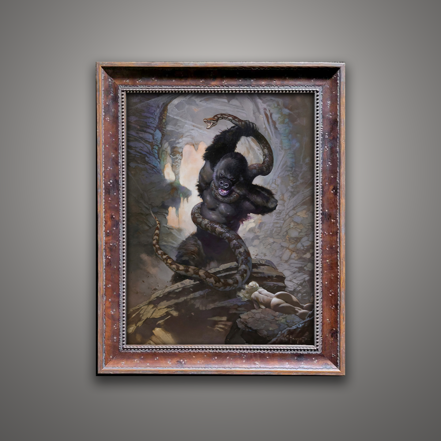 Frank Frazetta’s “Eighth Wonder” artwork from the Frazetta Art Museum&