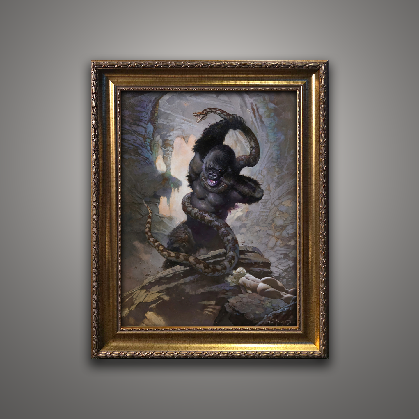 Frank Frazetta’s “Eighth Wonder” artwork from the Frazetta Art Museum&