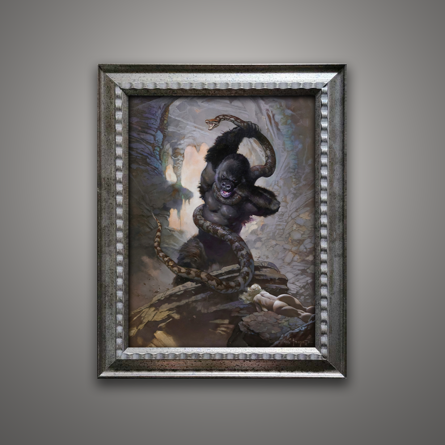 Frank Frazetta’s “Eighth Wonder” artwork from the Frazetta Art Museum&
