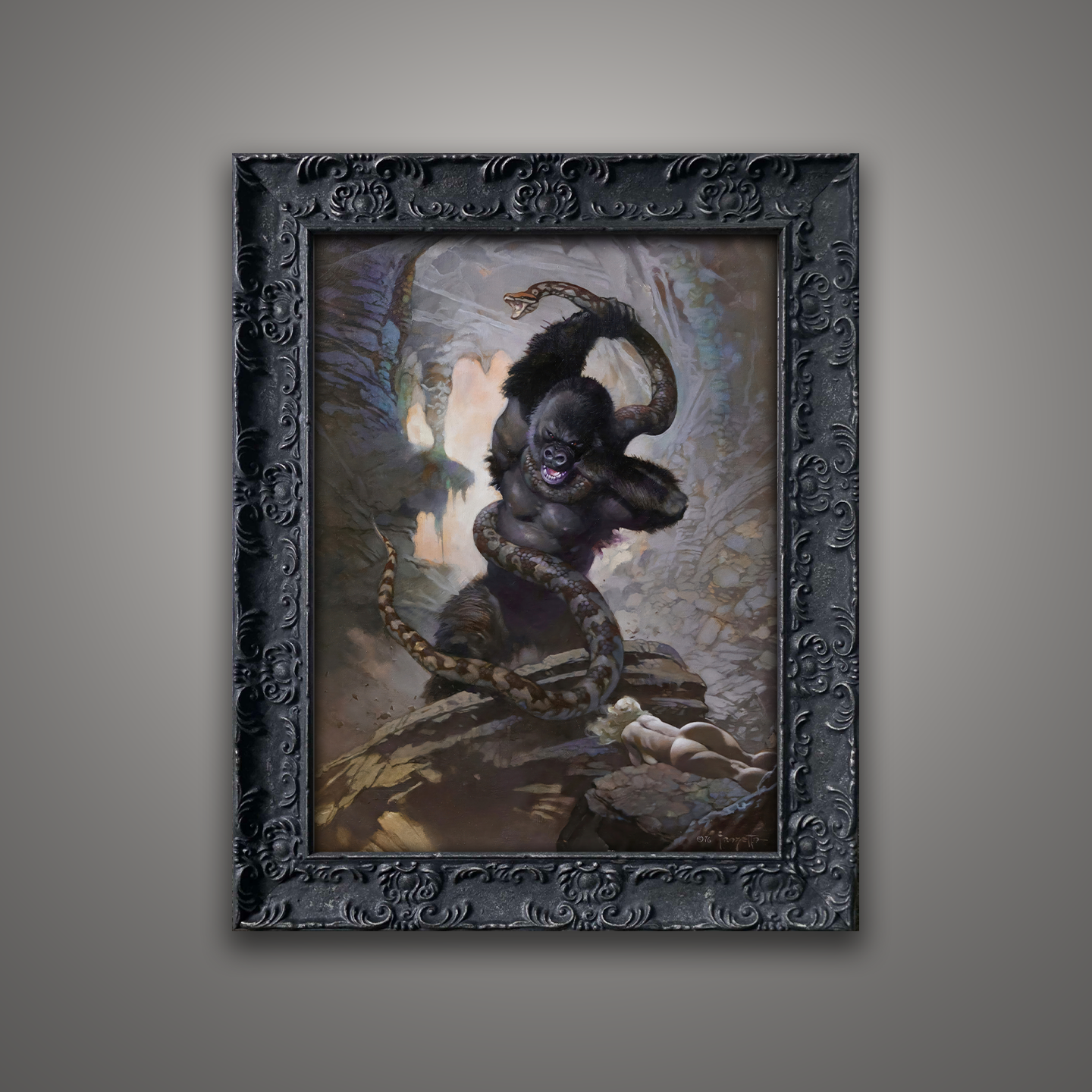 Frank Frazetta’s “Eighth Wonder” artwork from the Frazetta Art Museum&