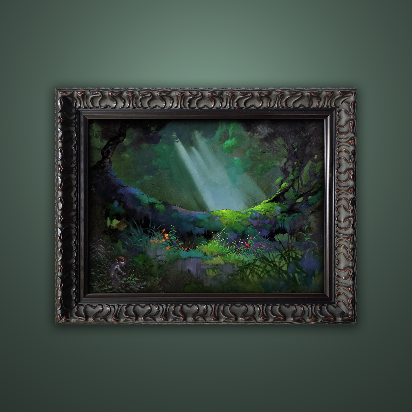 Frank Frazetta’s “Glade of the Pixies” artwork from the Frazetta Art Museum&