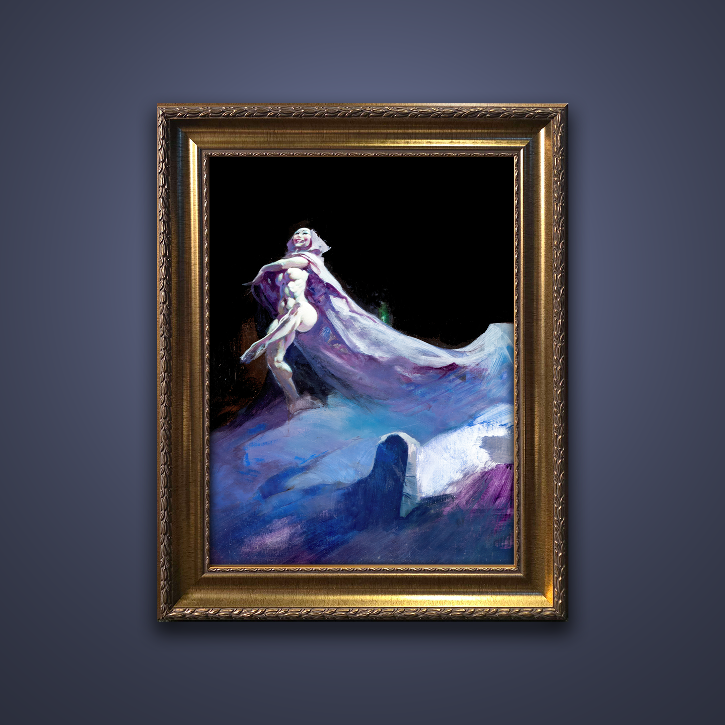 Frank Frazetta’s “Grave Dancer” artwork from the Frazetta Art Museum&