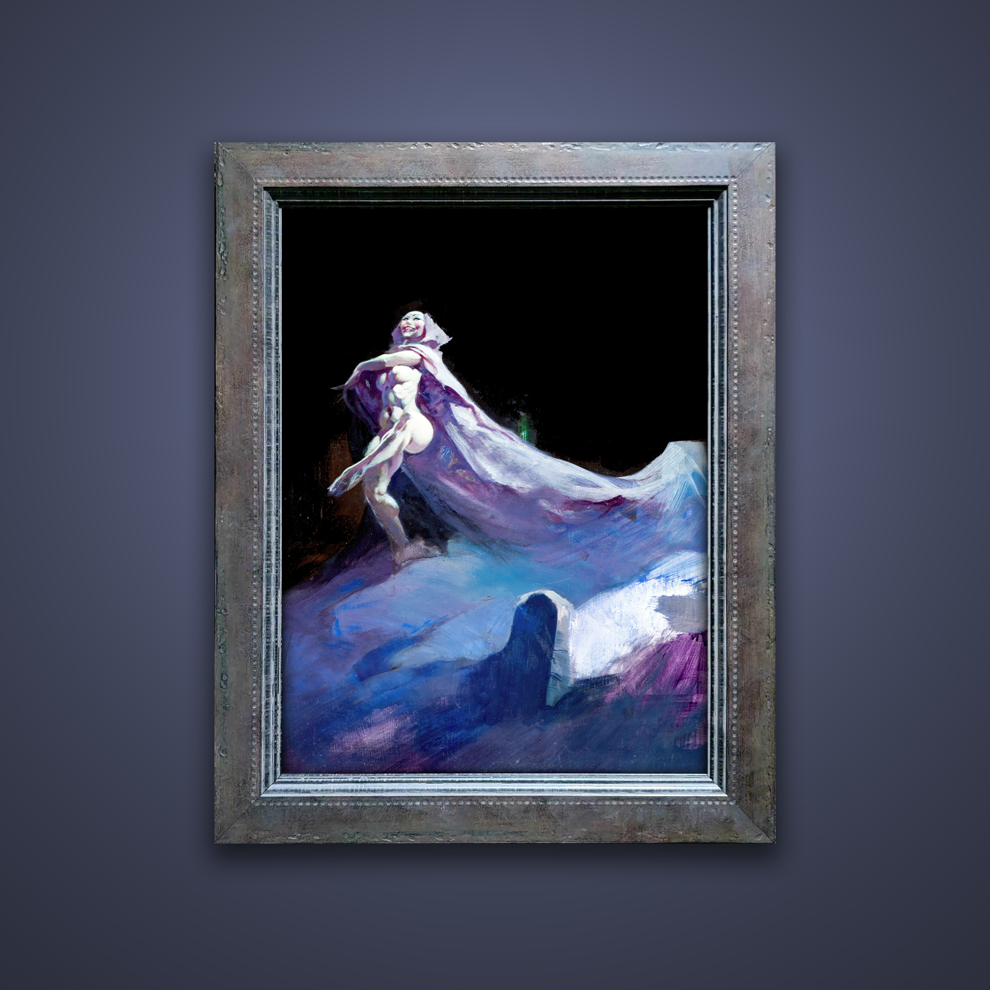 Frank Frazetta’s “Grave Dancer” artwork from the Frazetta Art Museum&