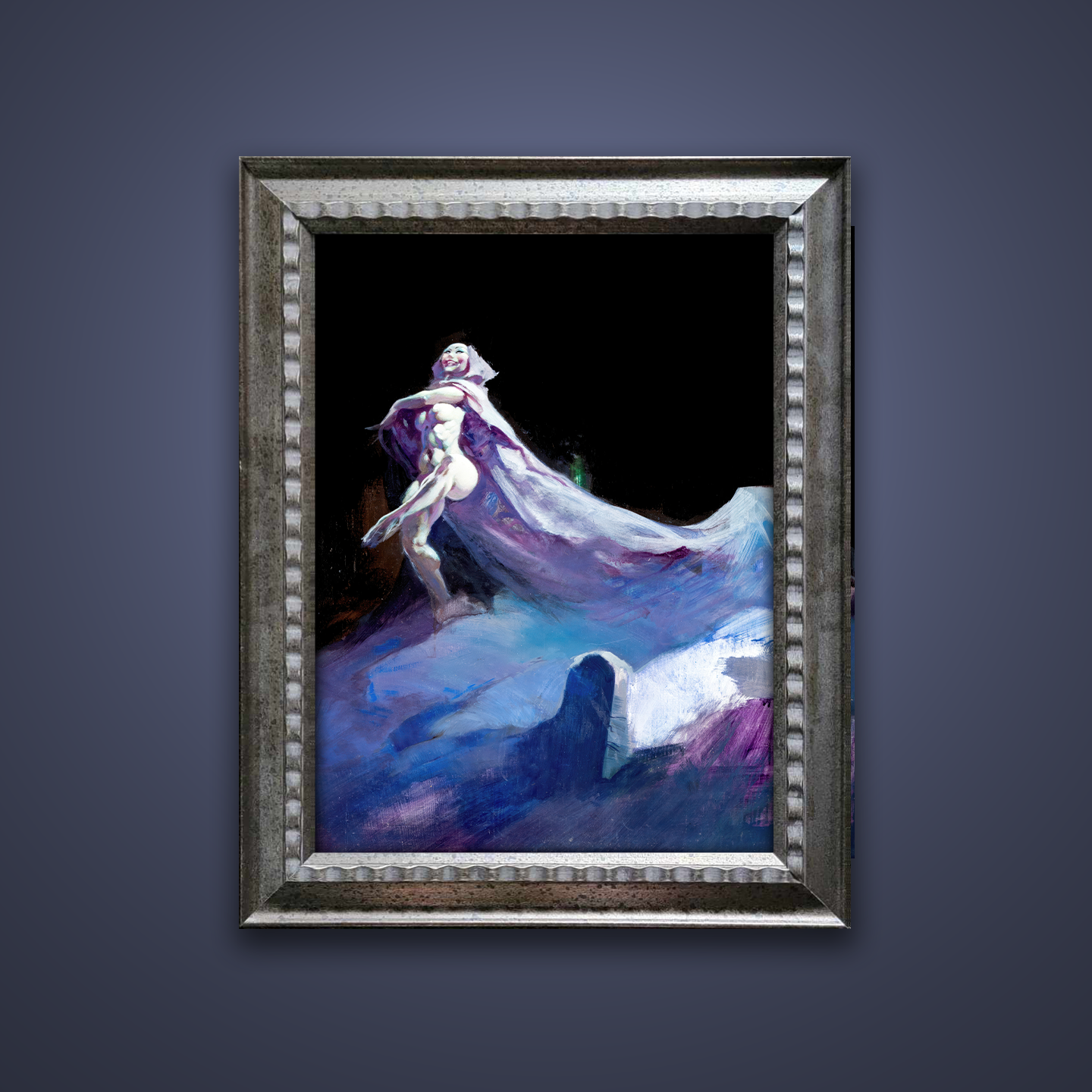 Frank Frazetta’s “Grave Dancer” artwork from the Frazetta Art Museum&