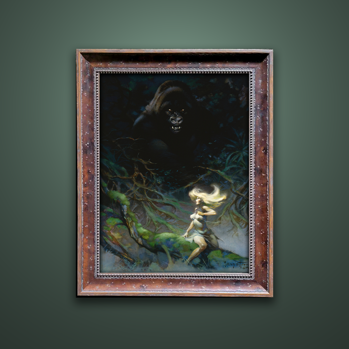 Frank Frazetta’s “King Kong” artwork from the Frazetta Art Museum&