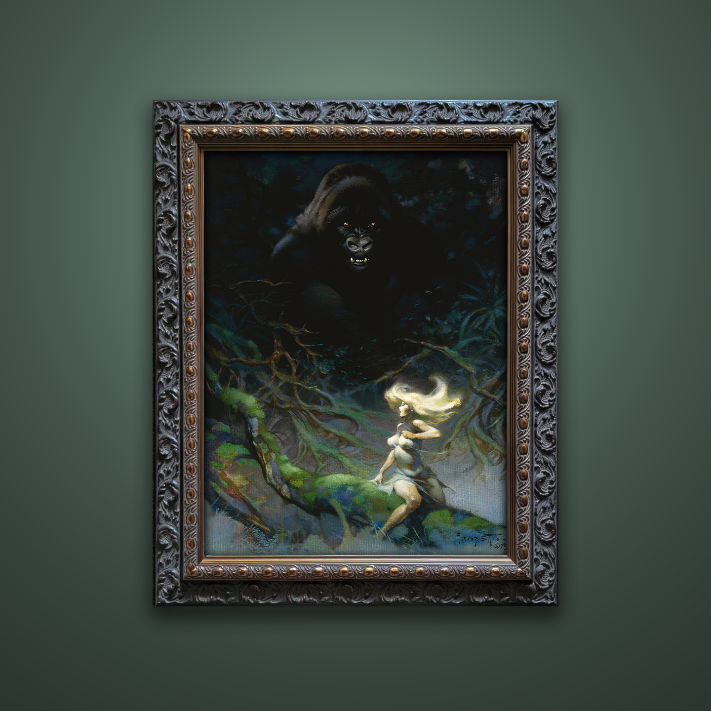 Frank Frazetta’s “King Kong” artwork from the Frazetta Art Museum&