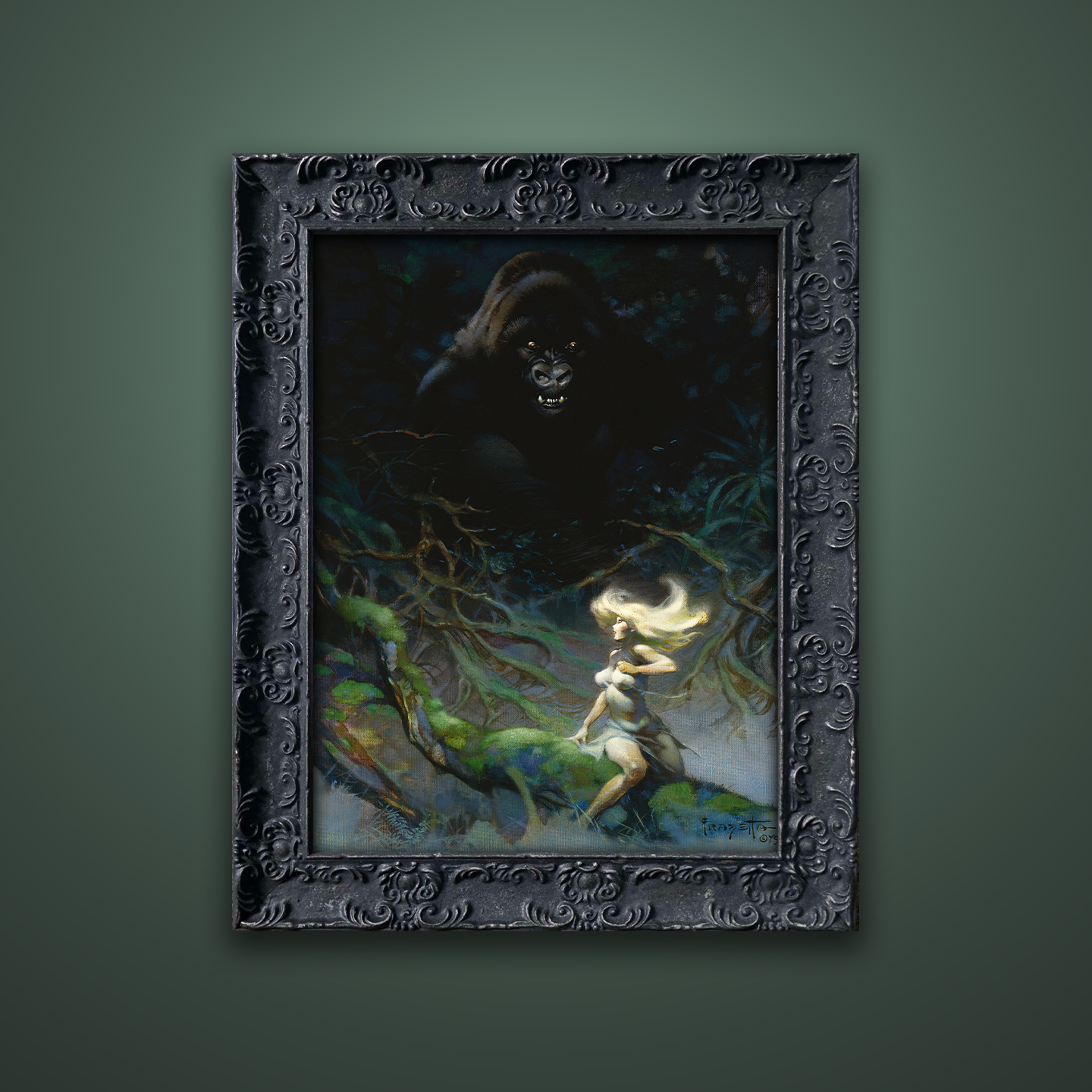 Frank Frazetta’s “King Kong” artwork from the Frazetta Art Museum&