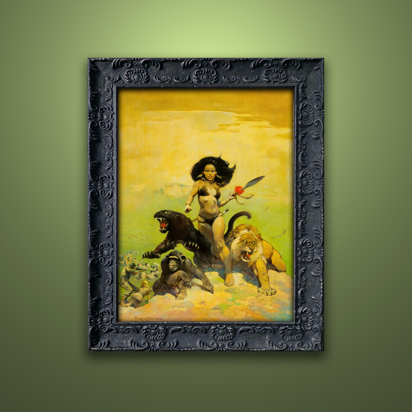Frank Frazetta’s “Luana” artwork from the Frazetta Art Museum&