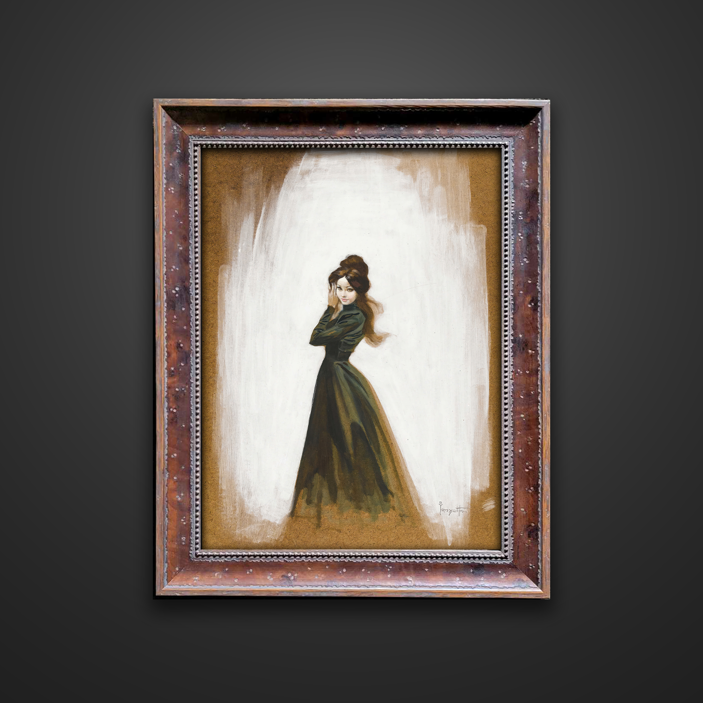 Frank Frazetta’s “Mina” artwork from the Frazetta Art Museum&