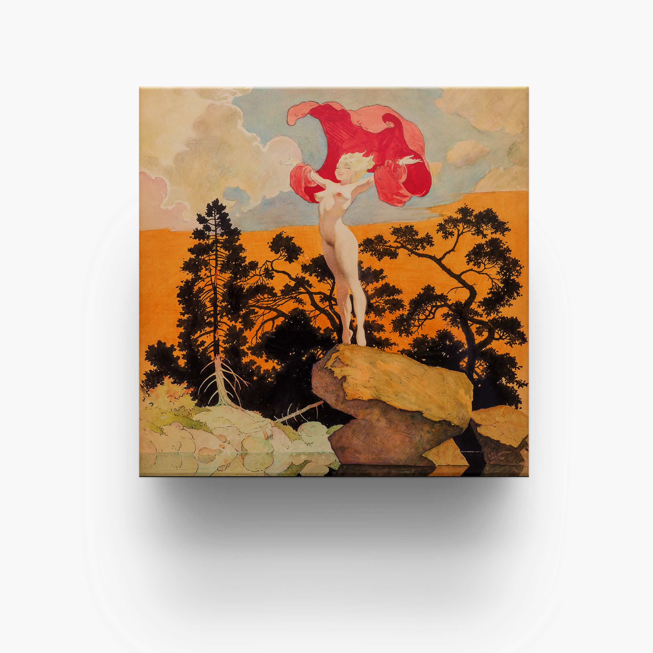 Frazetta 4x4 inch ceramic coaster featuring Frazetta&