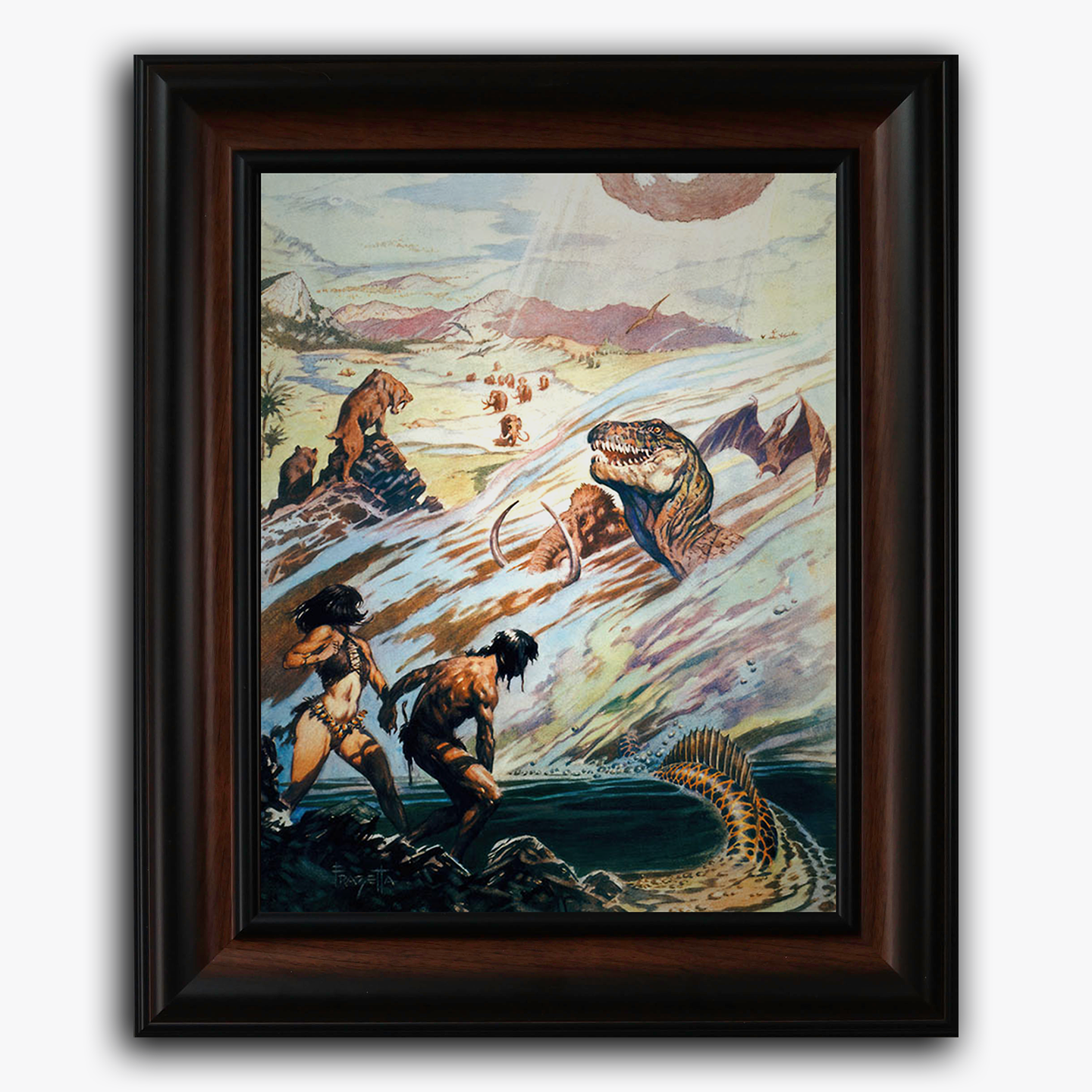 Framed fine art print of Frank Frazetta&