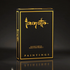 A high-end playing card deck from the Frazetta Drawings Edition is displayed against a sleek, dark background. The side of the box is adorned with the Frazetta signature, enhancing its luxury and collector’s appeal. The reflective gold details catch the light, emphasizing the deck’s premium craftsmanship.