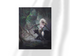 Unframed fine art print of Frazetta’s “Princess and the Panther,” depicting a powerful female figure and a black panther in a dreamlike forest bathed in soft, moody lighting.
