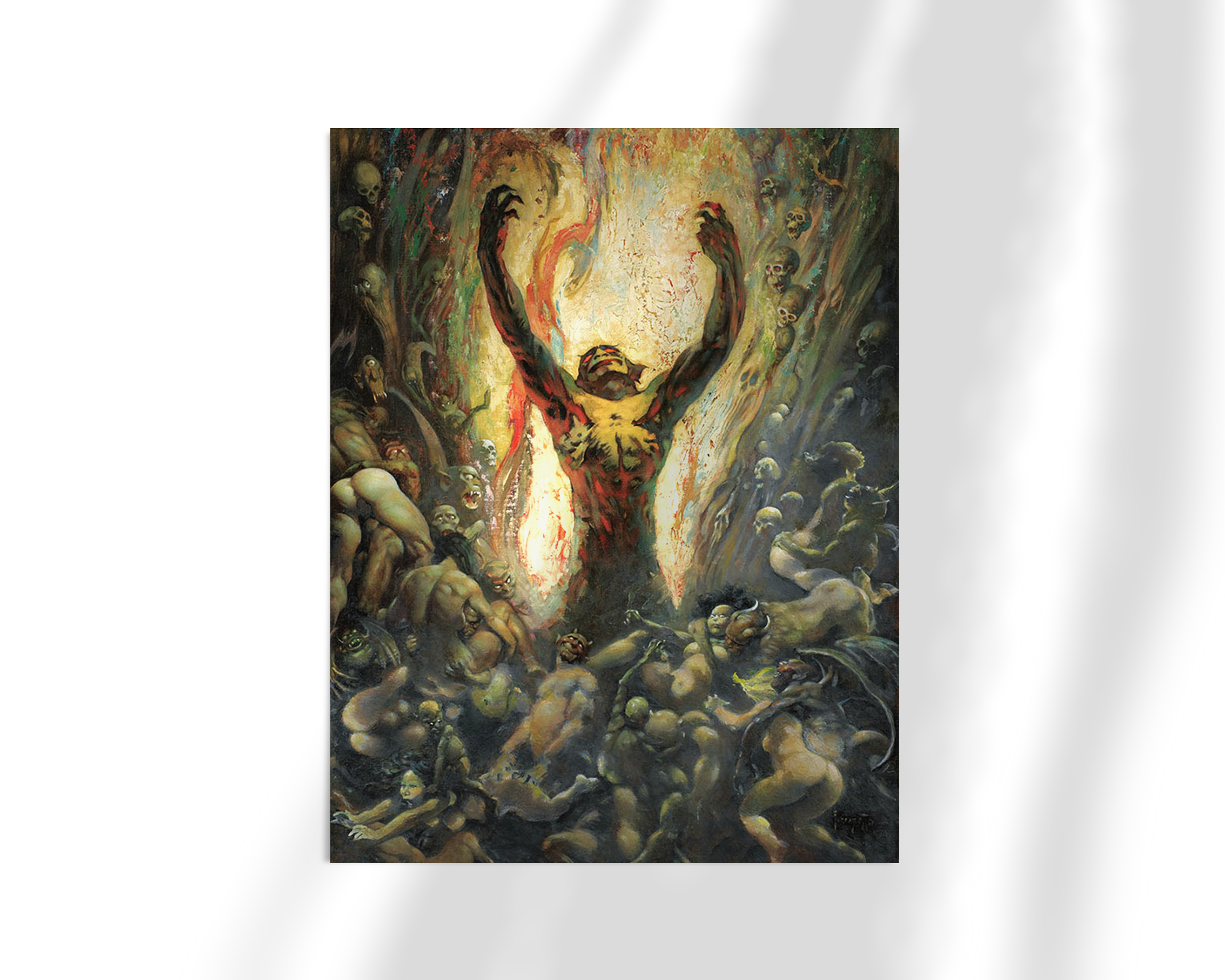 Unframed fine art print of Frank Frazetta’s &