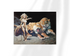 Unframed fine art print of Frazetta’s “The Countess,” showing a confident female figure in control of a massive, snarling feline, set against a moody and barren terrain.