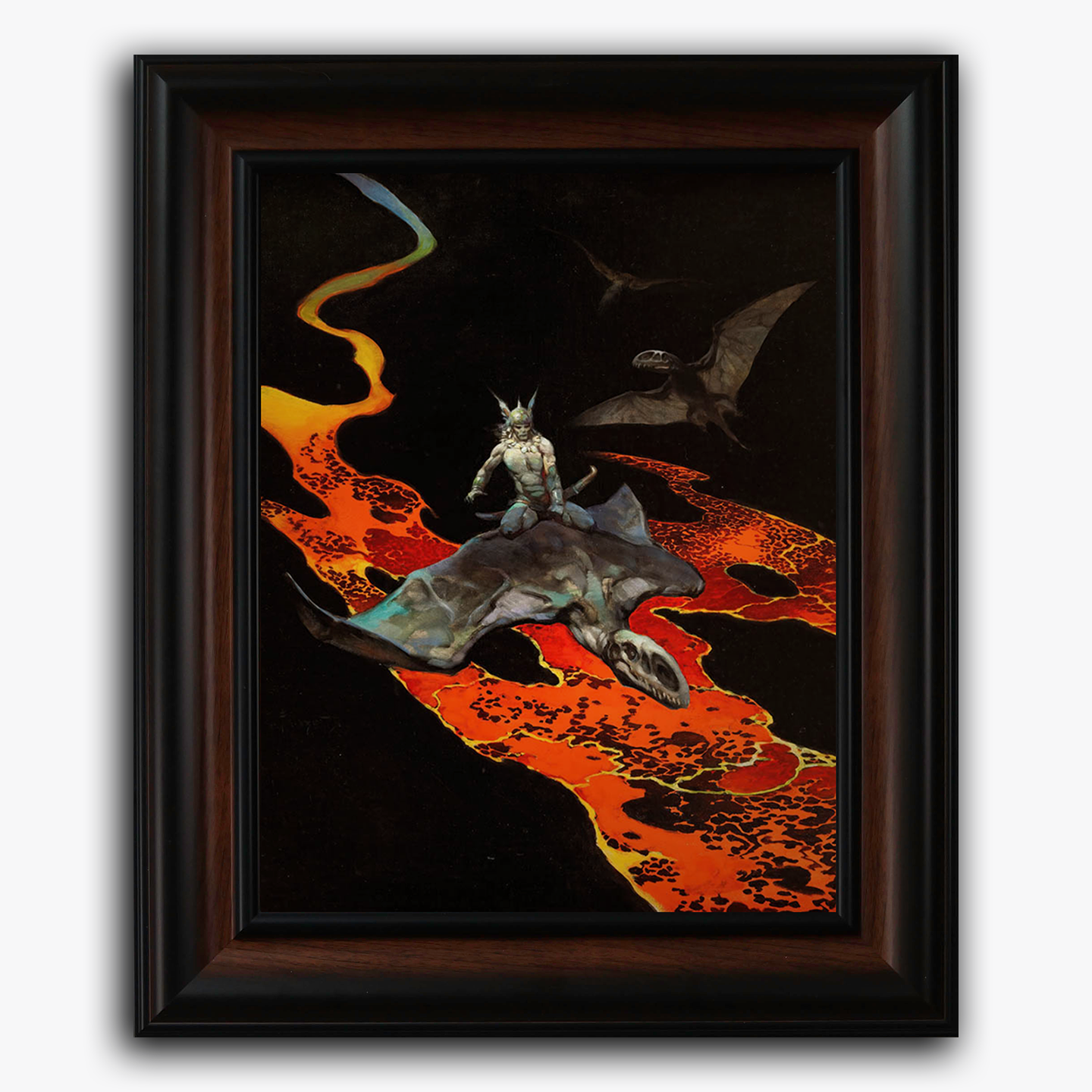 Framed fine art print of Frank Frazetta&