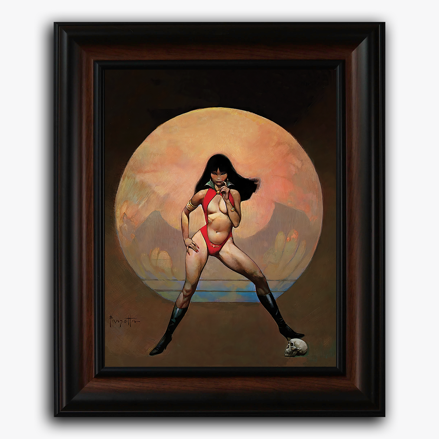 Framed fine art print of Frank Frazetta’s &