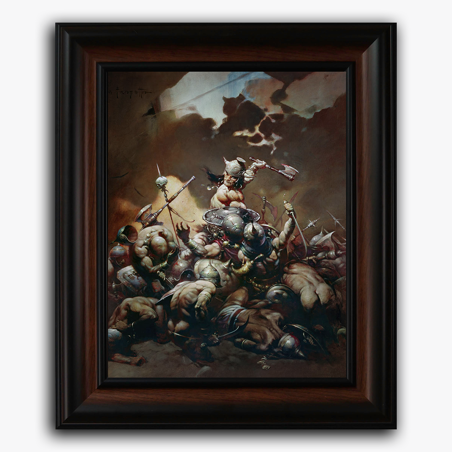 Framed fine art print of Frank Frazetta’s &