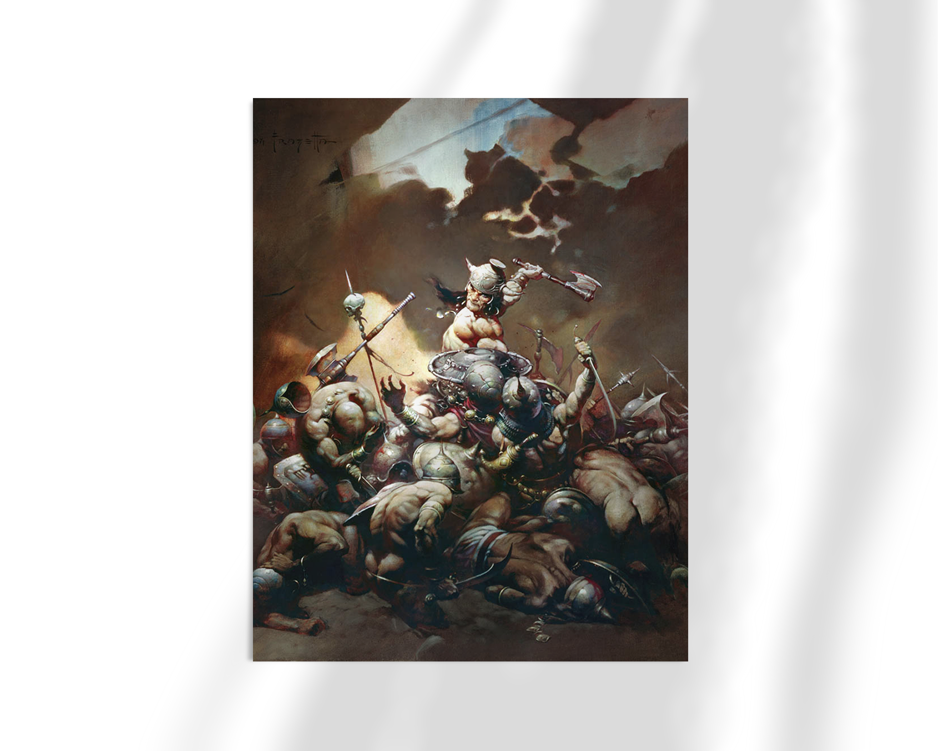 Unframed fine art print of Frank Frazetta’s &