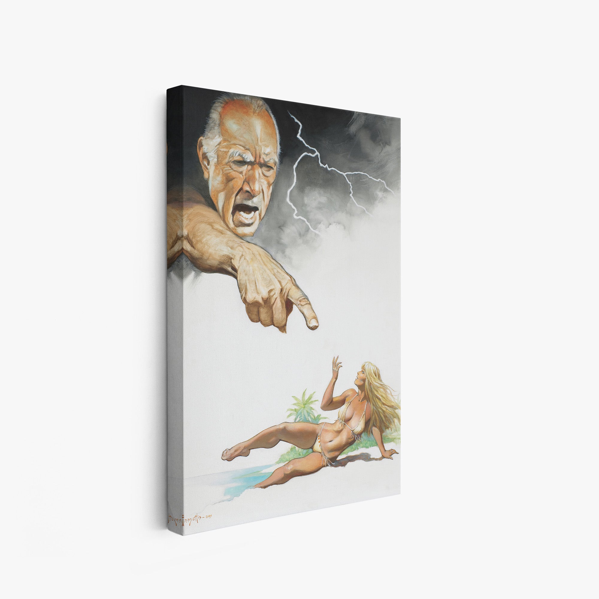 A canvas print of Frazetta’s Ghosts Don&