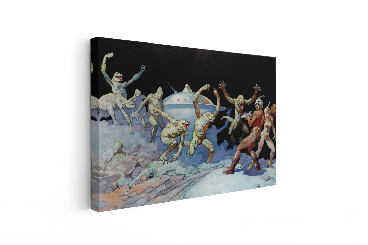 Leaping Lizards Mini Wrap-Around Canvas Art