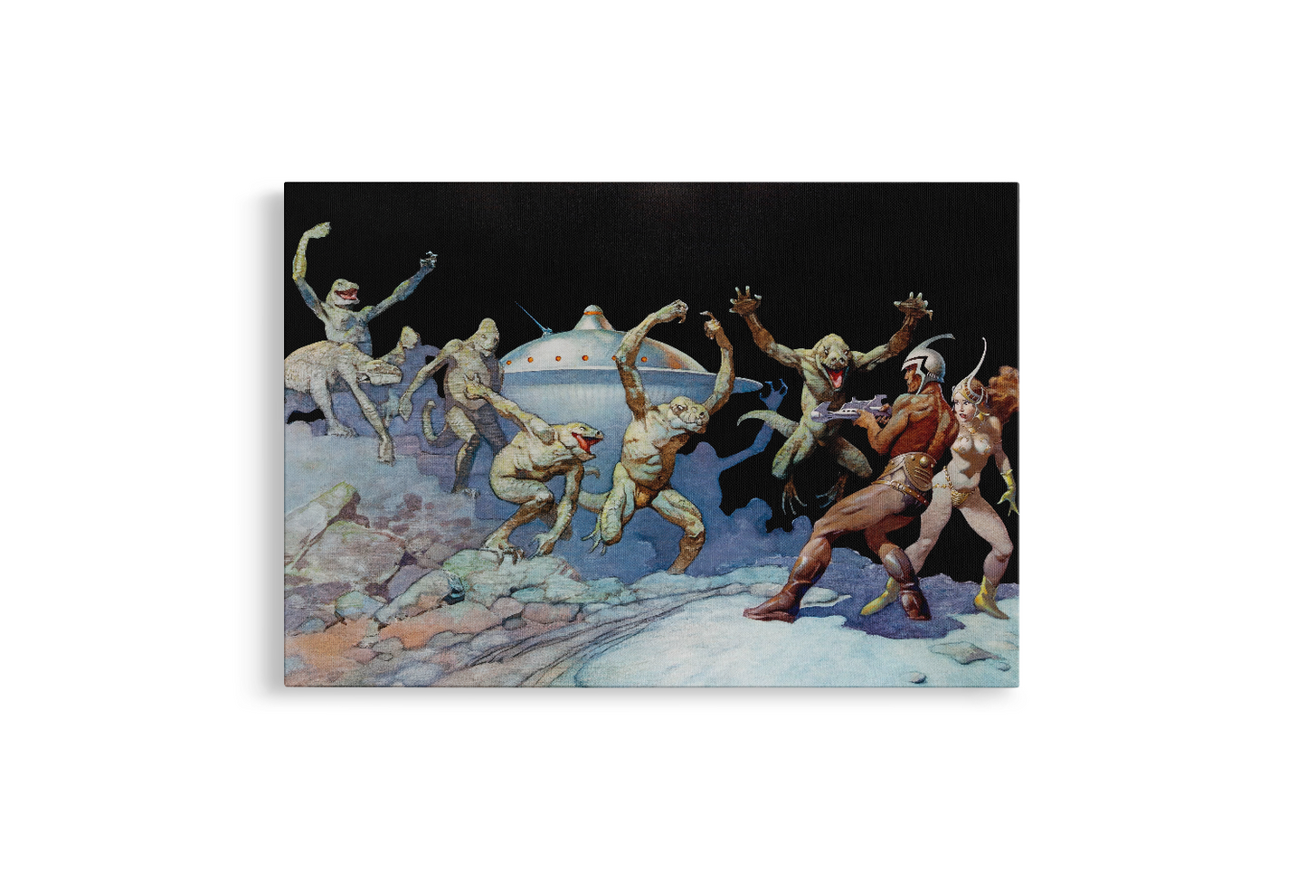 Leaping Lizards Mini Wrap-Around Canvas Art