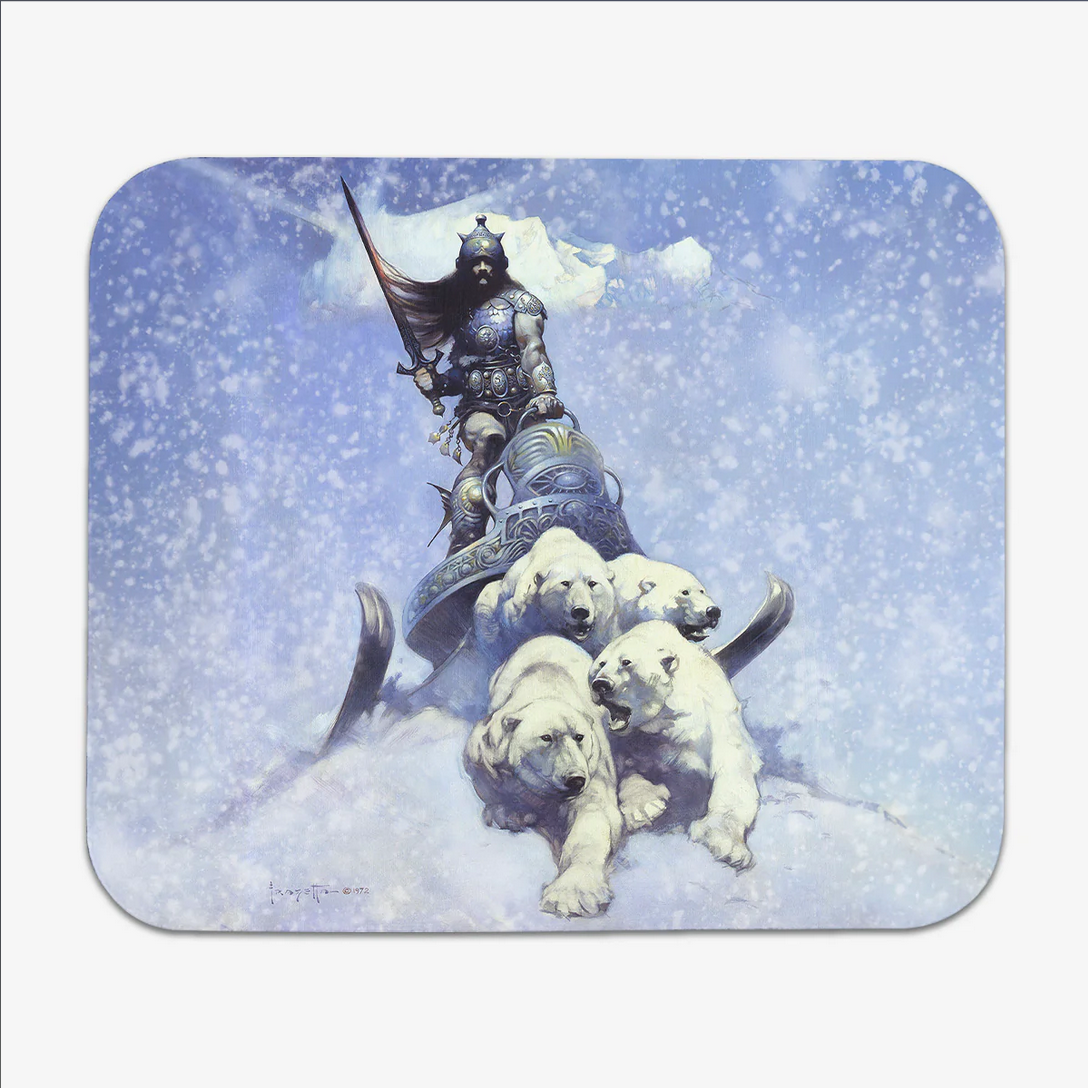 Silver Warrior Mousepad
