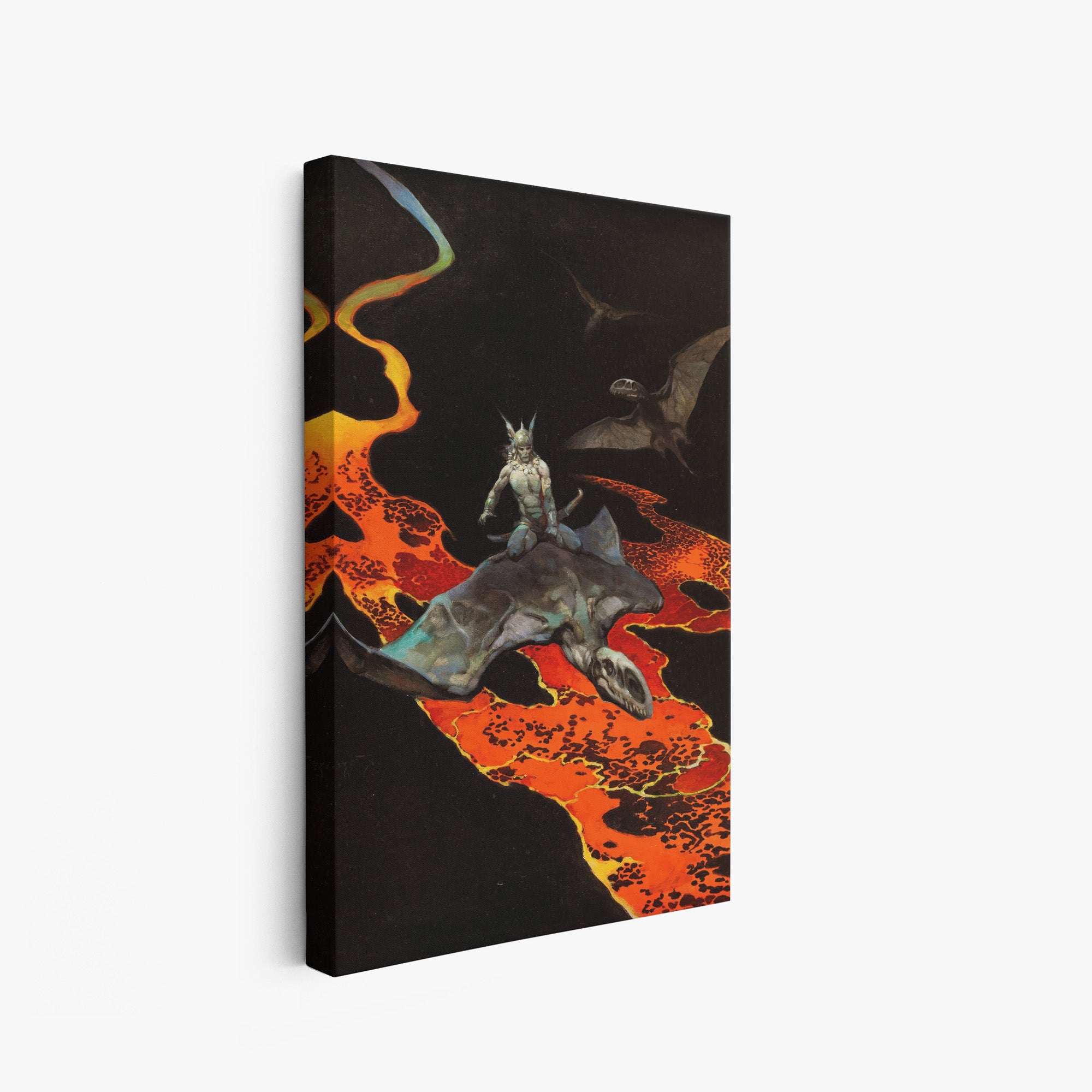 A canvas print of Frazetta’s Thor&