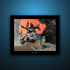 Gallery Series print of "Blazing Combat IV" by Frank Frazetta, unframed, featuring dynamic action and dramatic lighting.