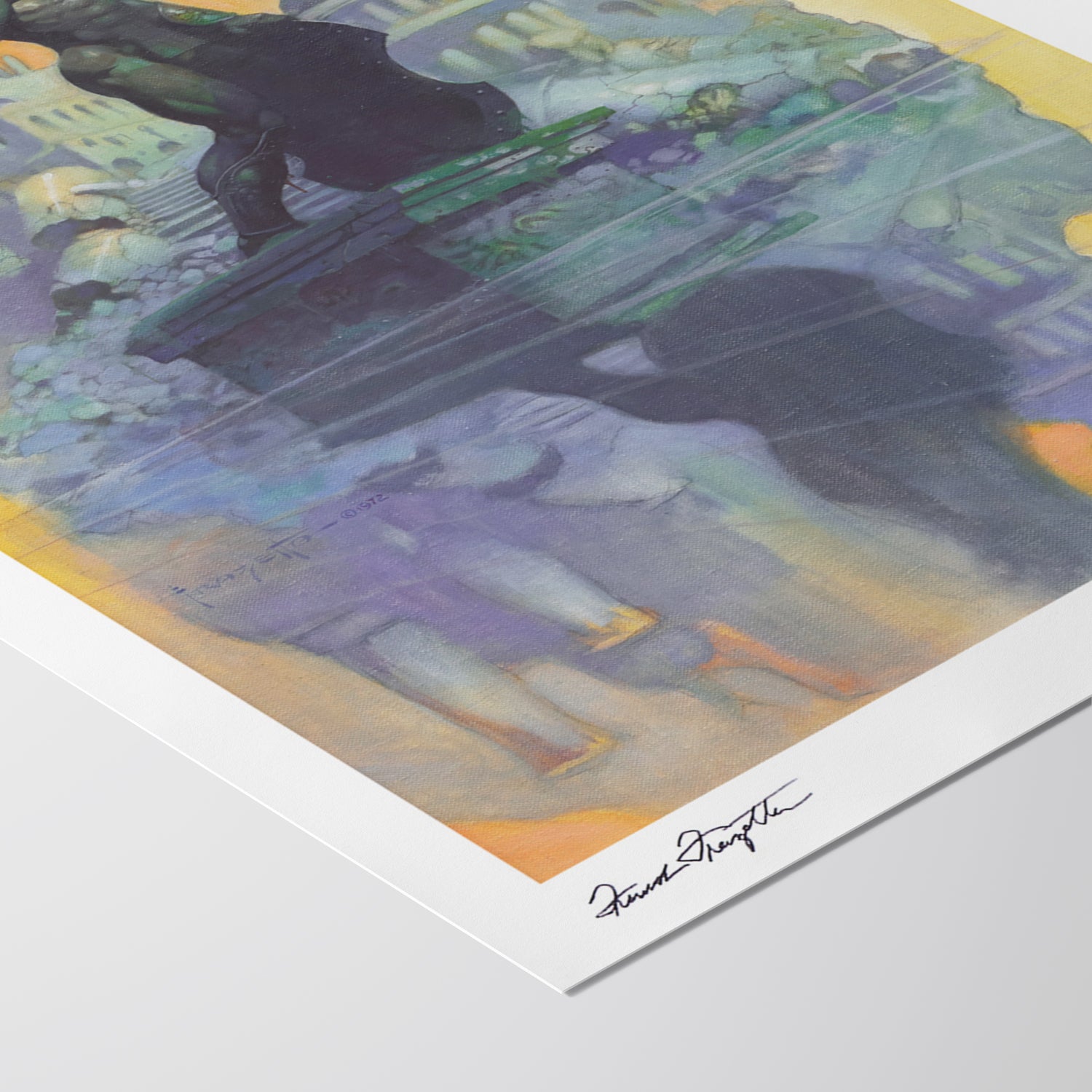 Detailed View of Atlantis Giclée – High-Resolution Print Capturing the Rich Colors and Textures of Frazetta’s Painting