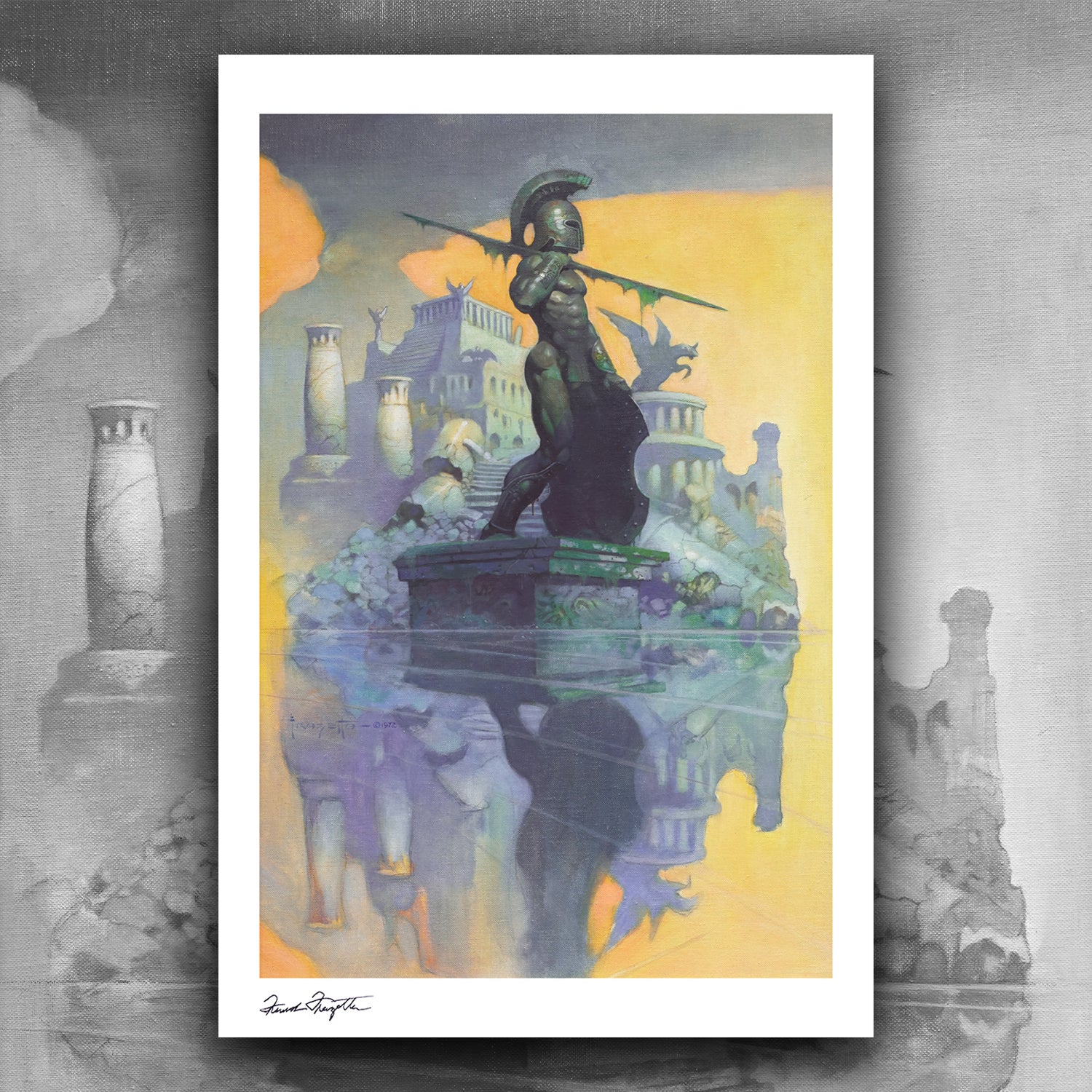 Atlantis Giclée – Premium Museum-Quality Print Featuring Frank Frazetta’s Iconic Artwork
