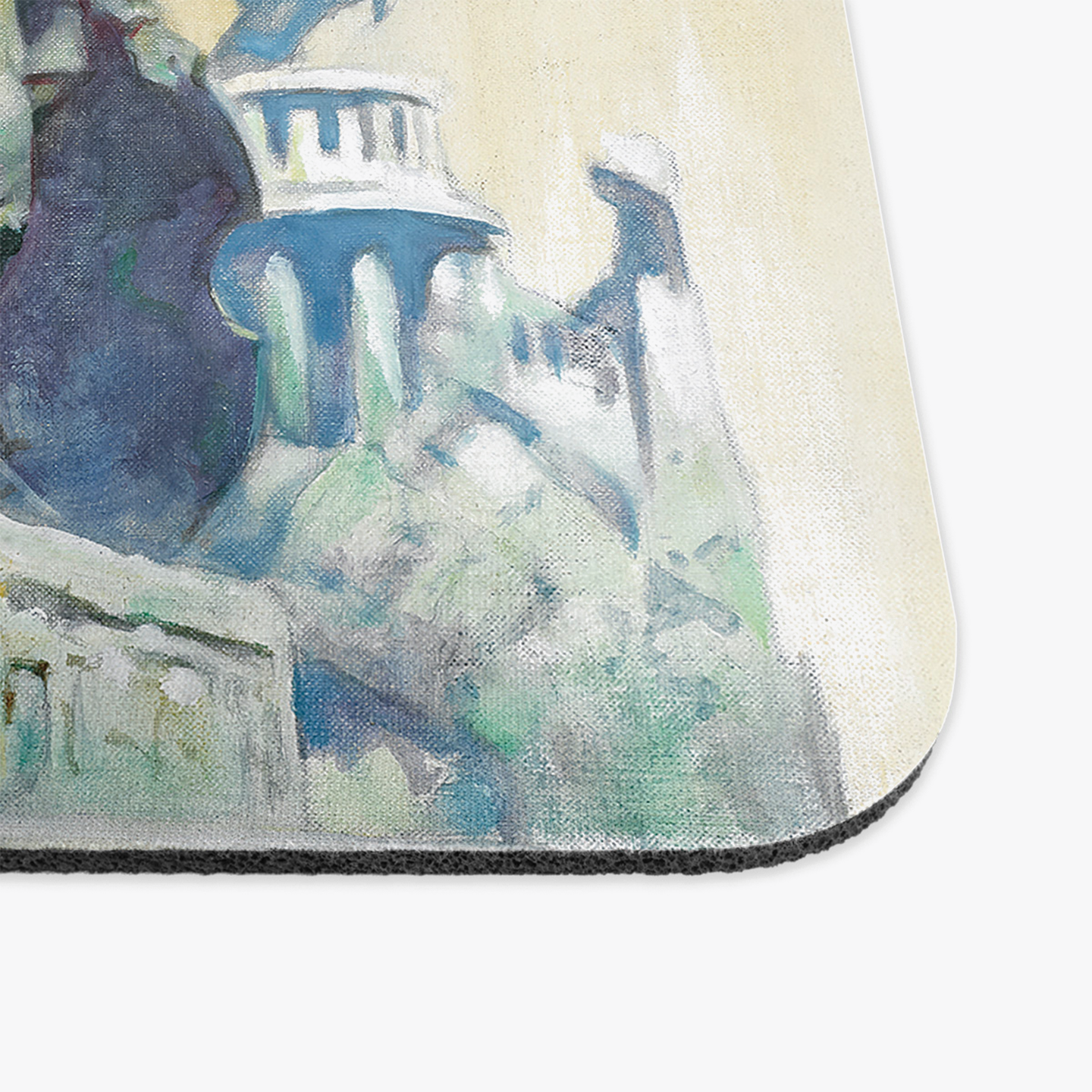 Close up of the Atlantis mousepad, highlighting the vibrant colors and design